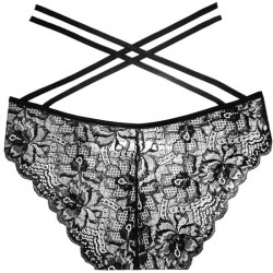 BRAGUITAS CROTCHLESS FRENCH KISS - NEGRO