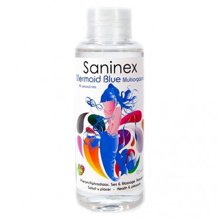 SANINEX MERMAID BLUE MULTIORGASMIC - SEX & MASSAGE OIL 100ML