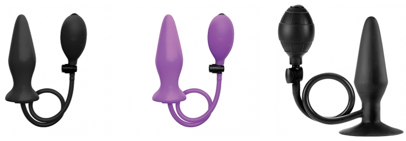 Plugs hinchables para sexo anal